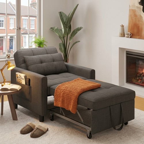 Single chair bed - single, pull