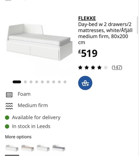 Used ikea flekke pull - used, bed