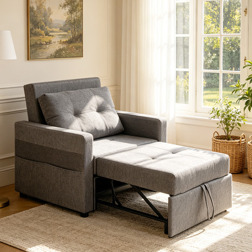 Single sofa bed - bed,, out