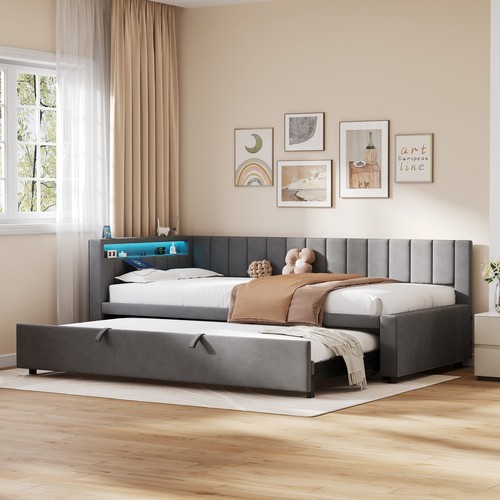 3ft upholstered daybed - daybed, w/