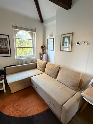 Beige shape corner sofa - beige, bed