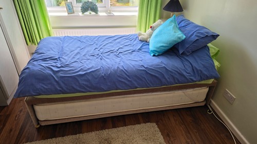 Single divan guest bed - guest, with