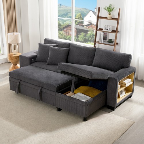 Shaped corner sofa bed pull - l,