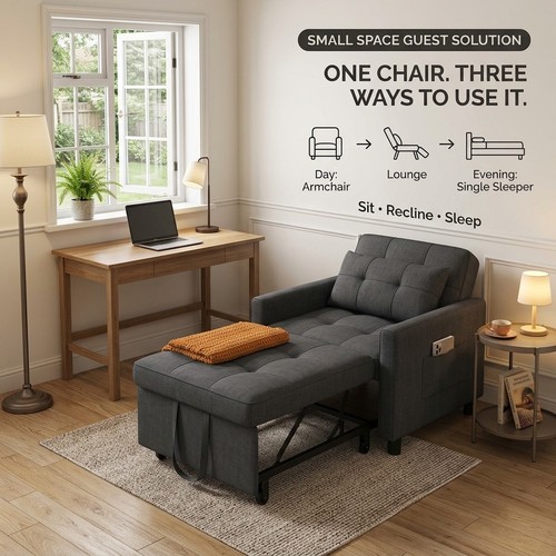 Armchair single chair - 3-in-1,