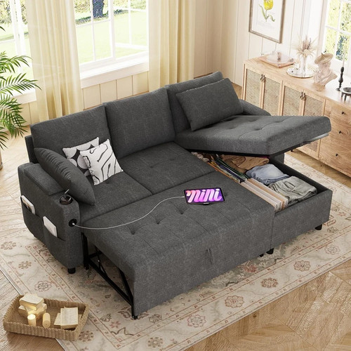Corner sofa bed - 3-in-1,