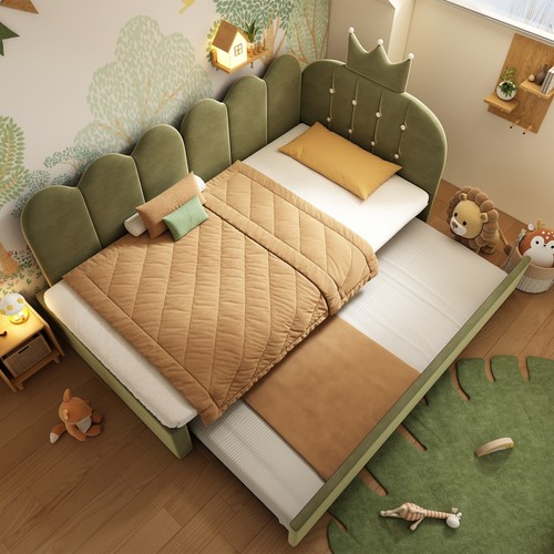 Velvet upholstered daybed - velvet,