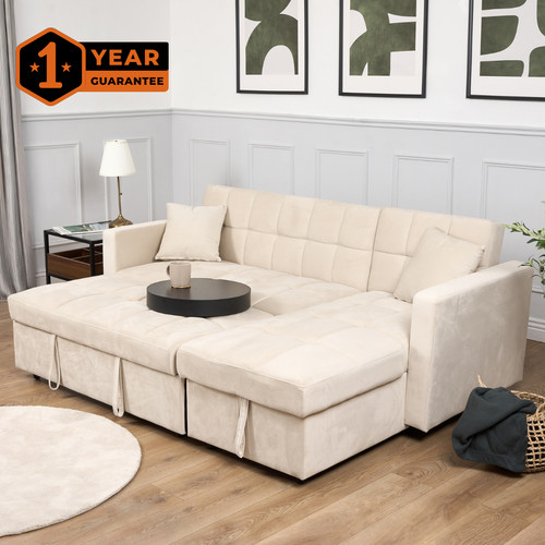 Velvet corner sofa - velvet,