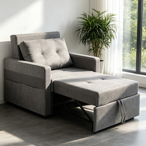 Single chair bed - 3-in-1, pull