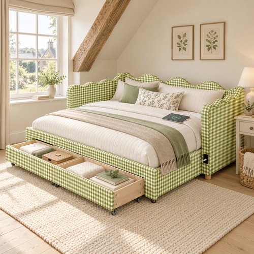Daybed with pull out trundle - daybed,